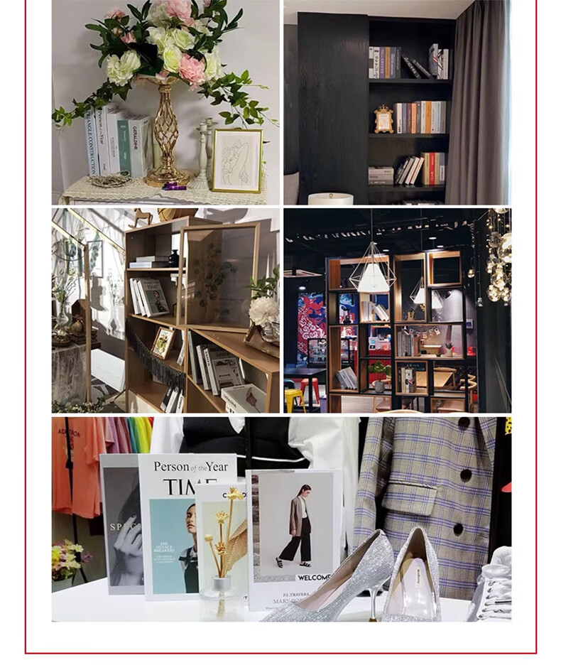 Jianyishijia Simple Modern Nordic Style Fake Book Decorative Prop Ornament Creative Living Room Bookshelf Display Model 4