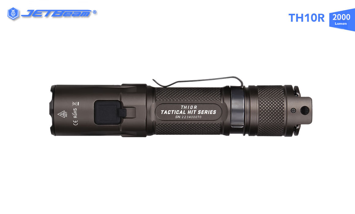 JETBeam TH10R High-Intensity Flashlight, Ultra-Bright Long-Lasting Long-Range Searchlight, Outdoor Emergency Light, Tactical Camping Light 1