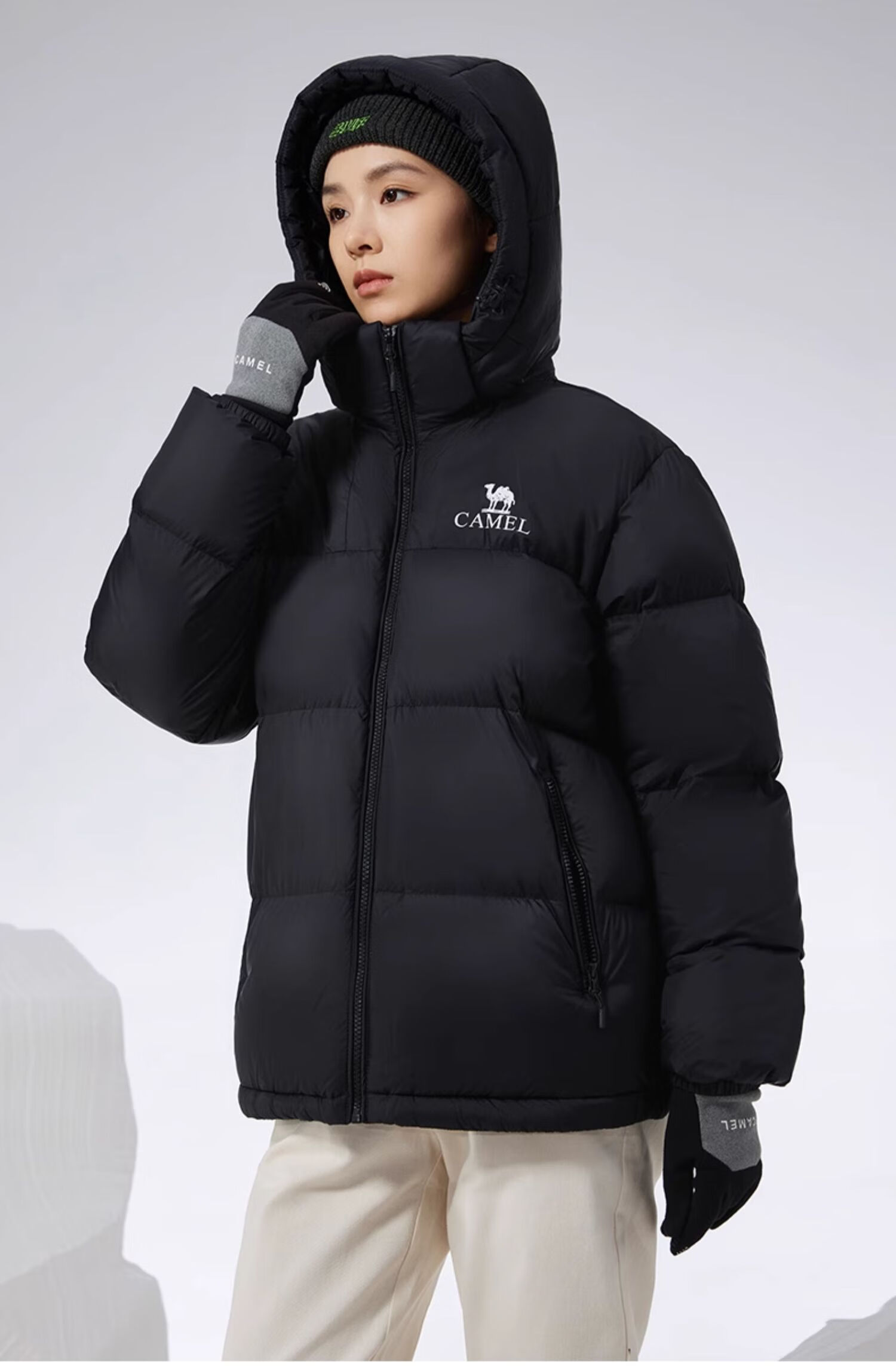 Luotuo (CAMEL) [Xiaotaiyang-Graphene] Autumn And Winter Outdoor down Jacket for Men And Women, Thickened Warm Puffer Coat 41