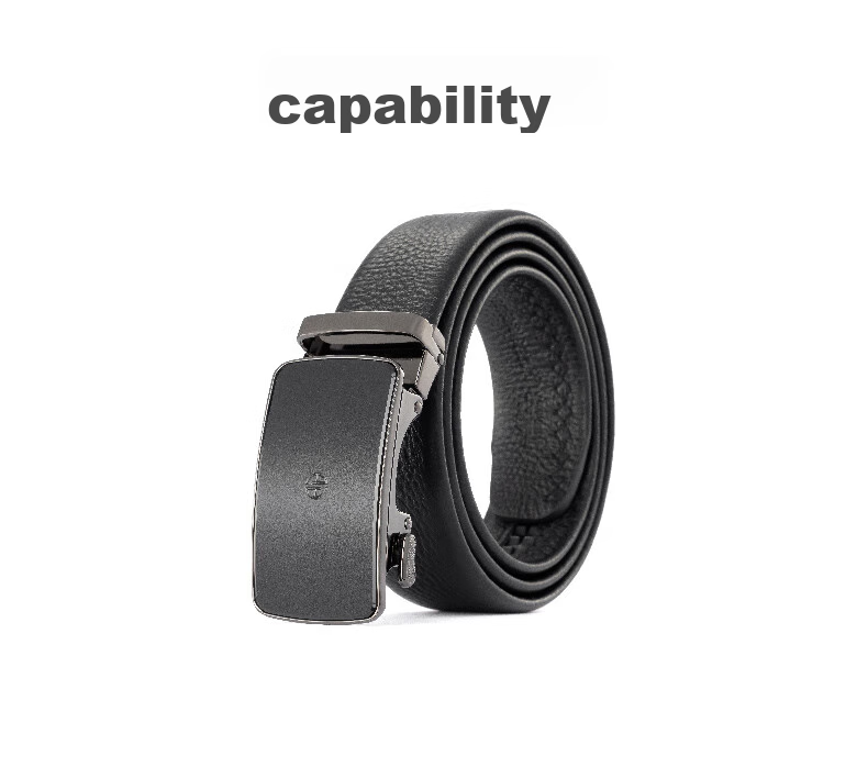 Aokang Men's Automatic Buckle Belt, Business Waistband, Top-Grain Leather Trouser Belt, Birthday Gift for Husband 11
