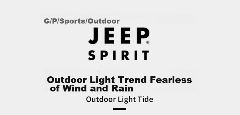 JEEP SPIRIT Windproof And Water-Resistant Single-Layer Outdoor Jacket for Men And Women, Warm Mountaineering Coat 3