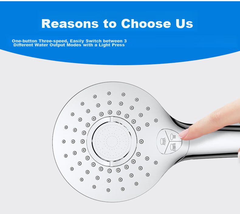 FAENZA Shower Pressure-Boosting Handheld Shower Head, Single-Handed Shower Sprayer, Water Spray Head F3A9805C 11