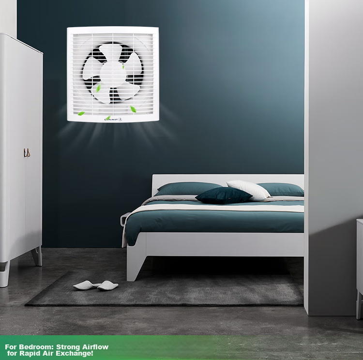 JINLING Exhaust Fan for Kitchen And Bathroom Ventilation, Wall And Window Mounted Powerful Extractor Fan, 6-Inch APB15-3 13