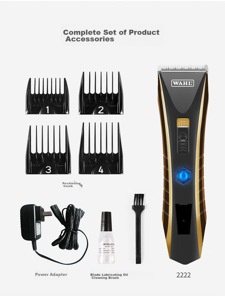WAHL Electric Hair Clipper for Adults And Children, Professional Hair Trimmer for Barbershops, Model 2222 Graduation Gift 11