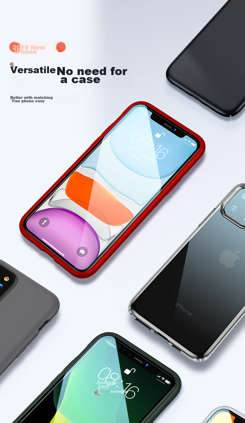 ESR Tempered Glass Screen Protector for IPhone 11/XR, Full Coverage High Definition Anti-Drop Anti-Fingerprint Diamond Glass Soft Edge Front Protective Film for IPhone 11/XR 11