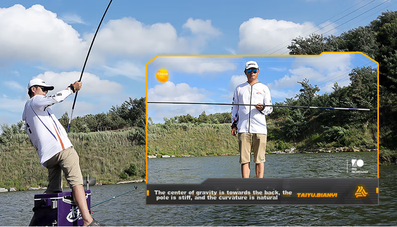 Taiyu 5.4-Meter Fishing Rod, Short Section Stream Rod, 37-Tune Carbon Fiber Ultra-Light Ultra-Hard Hand Rod, Carp And Crucian Carp Rod Set 14