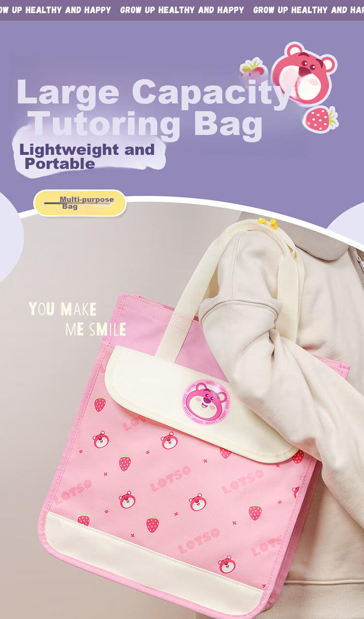 Disney Elementary School Tutoring Bag, Large Capacity Multifunctional Handheld Bookbag for Children's After-School Classes, Zootopia 2