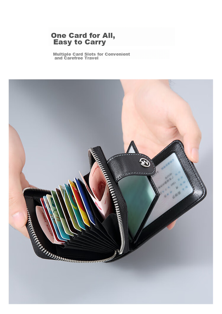 GOLF Card Holder, Men's Printed Multi-Card Slots, Bank Card Sleeve, Zipper Business Card Holder, Women's Card Case, Driver's License Holder, Wallet 6