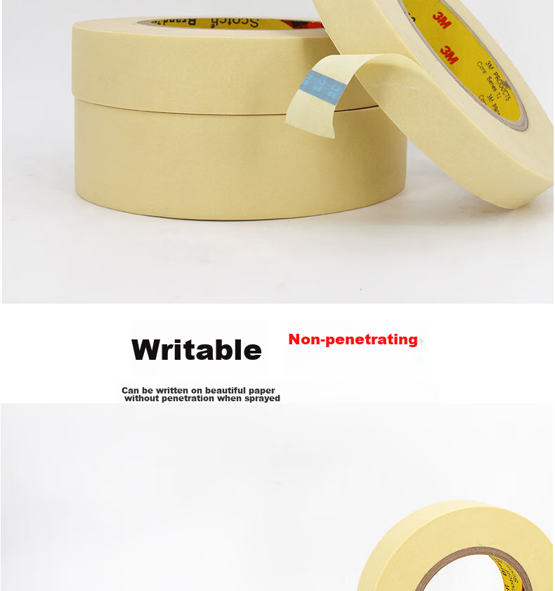 3M High-Temperature Resistant Masking Tape, Heat-Resistant, Stain-Free, Solvent-Resistant, for Painting Fixation And Protection [20mm*55m] 2310 3