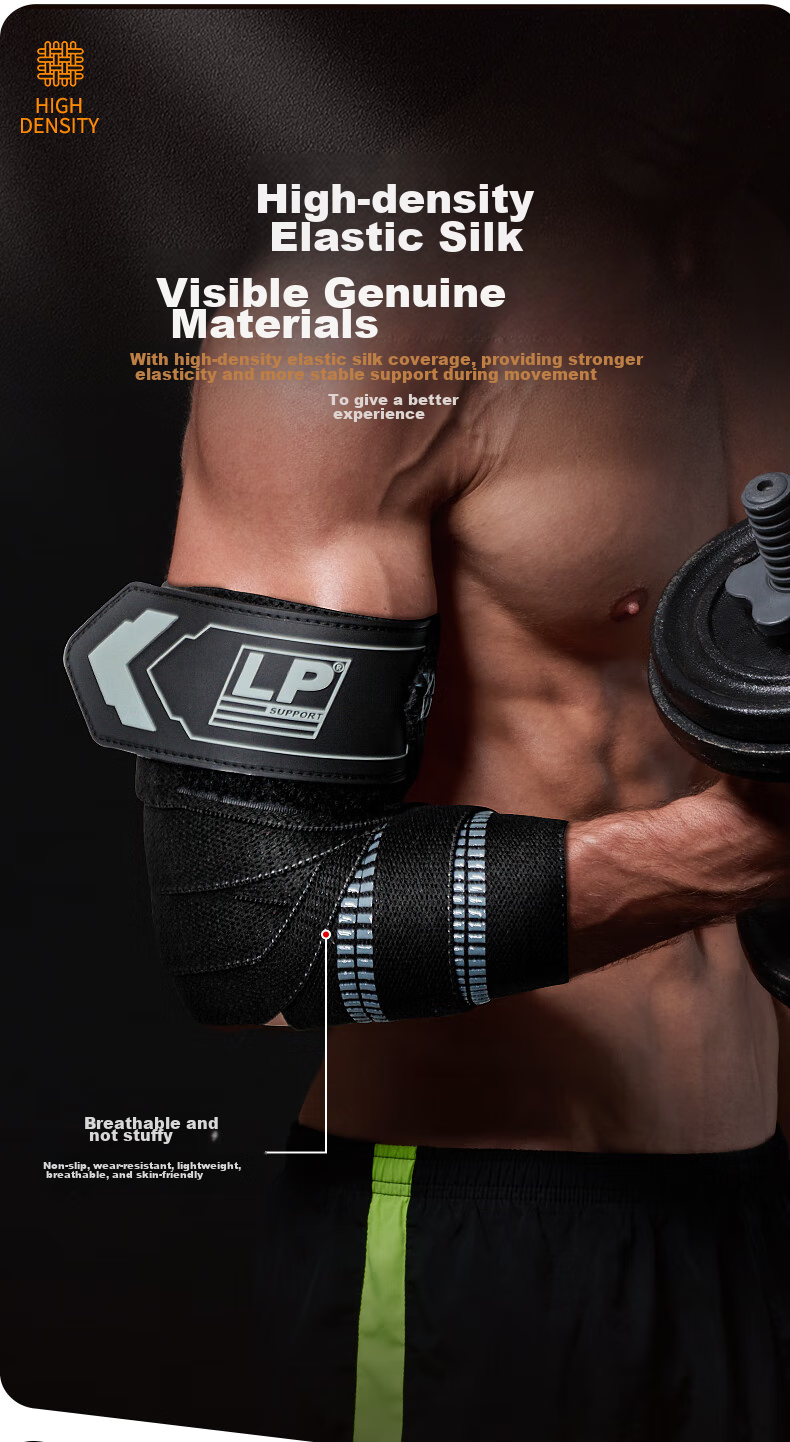 LP Fitness Elbow And Hand Support for Men, Compression Wrist Wrap Elastic Band for Strength Training, Squats, Bench Press, Deadlifts Protective Gear 4