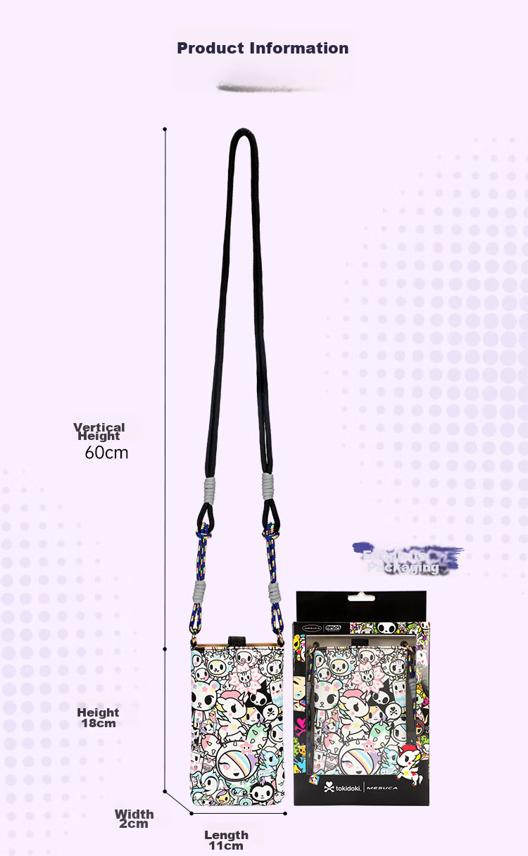 Mesuca X Kuromi Handbag, Women's Portable Phone Bag, Shoulder Crossbody Small Purse, Birthday Gift for Girls 32