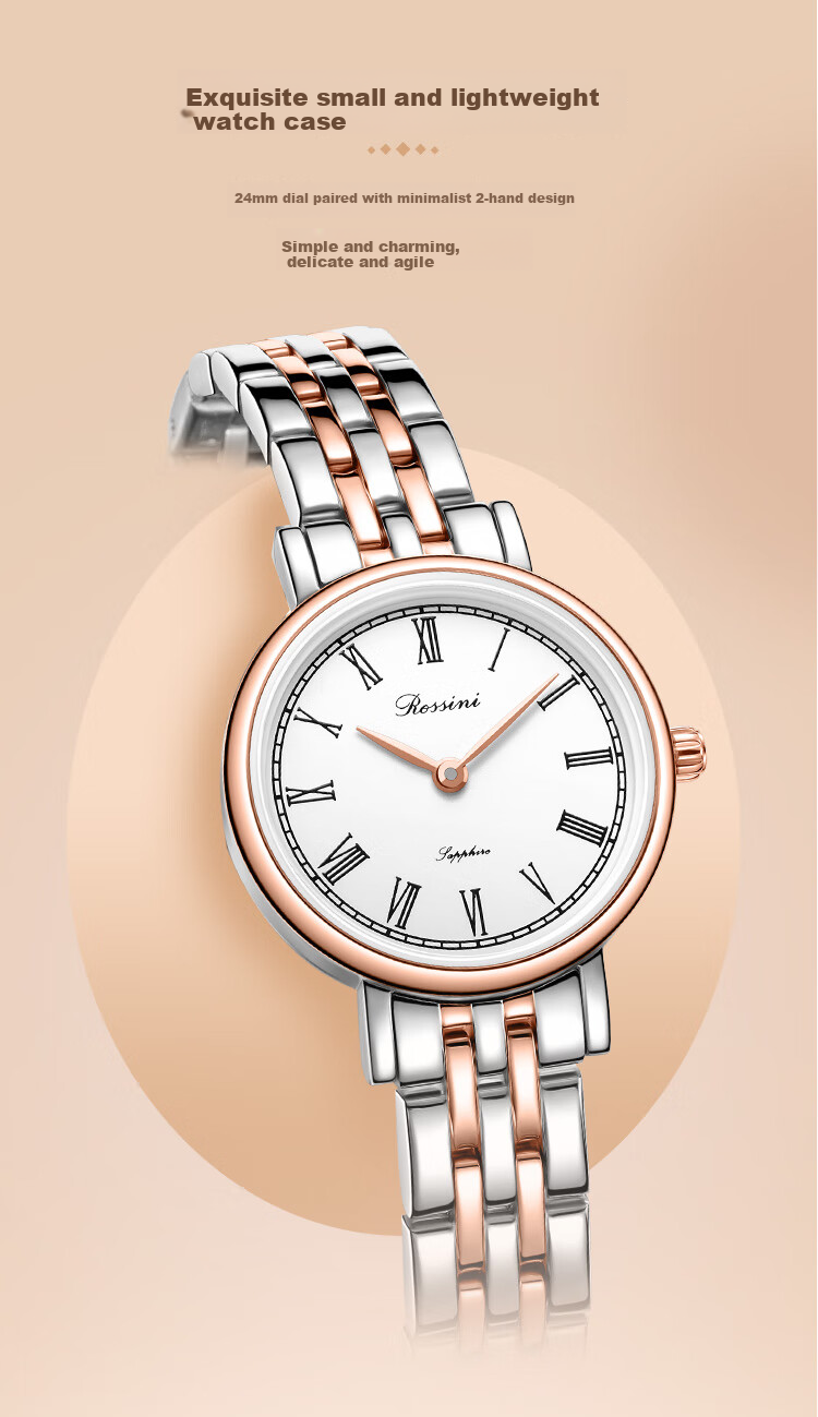 ROSSINI Women's Quartz Watch, Ladies' Watch, Retro Simple Student Wristwatch, Chinese Brand Women's Watch 3