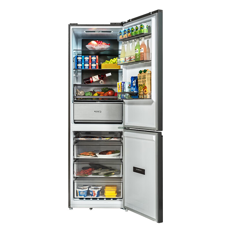 美菱冰箱BCD-401WPBT家用两门大容量全空间净味杀菌变频风冷节能 BCD-401WPBT墨玉锦