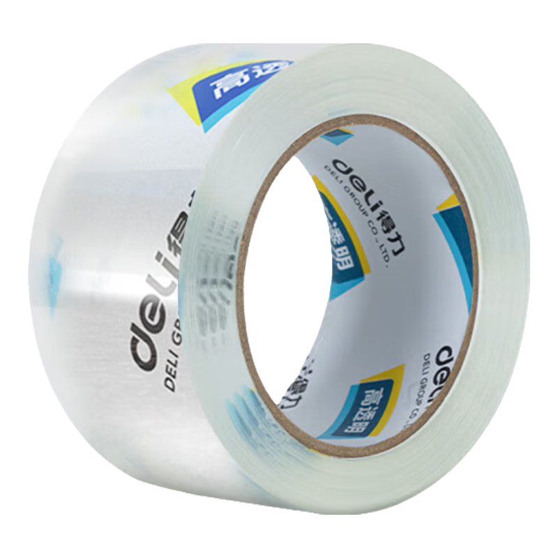 Deli High-Quality Transparent Packing Tape + Packing Machine, Family Tape Set, 48mm*60y*2 Rolls, 30312