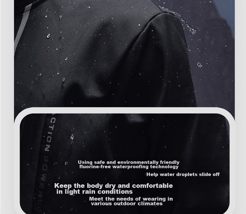 361° Men's Spring Jacket, Triple Protection, Fleece-Lined Sports Casual Windbreaker Fleece Coat, 652544605D-2 13