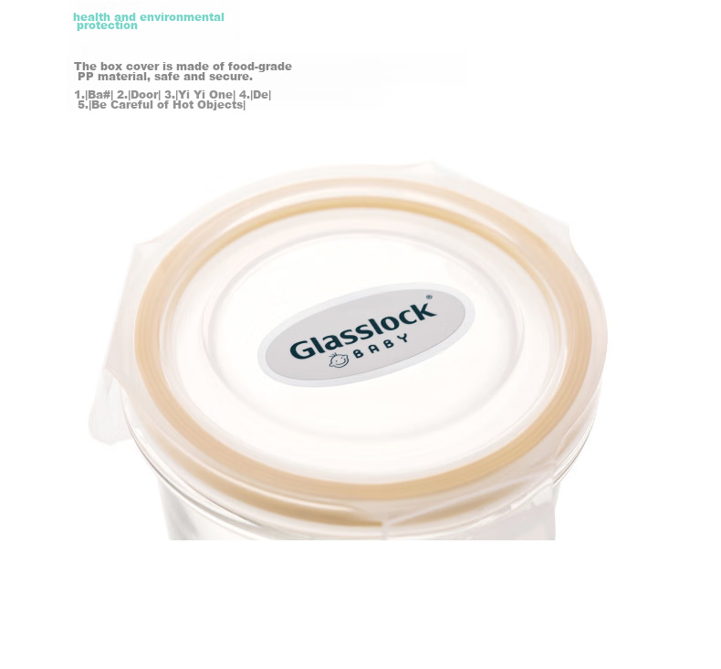 GLASSLOCK Imported Baby Food Storage Containers, Sealed Fresh-Keeping Divided Boxes, Freezing Storage Microwave-Safe Baby Food Bowls, 210ml*3 5