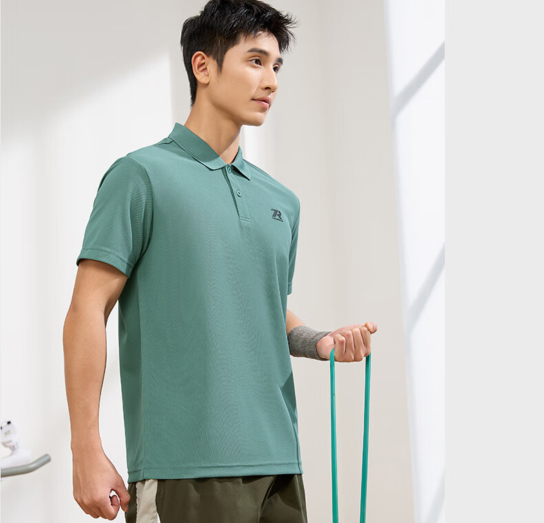 361° Men's Short Sleeve T-Shirt Spring Summer Sports Quick-Dry Running Fitness Polo Shirt 652624109H-5 23