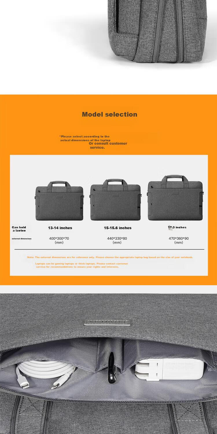 Taikesen Laptop Bag Suitable for Apple Macbook 14-Inch, Huawei, Lenovo, Xiaomi Laptops, Briefcase Style for Men And Wome 7