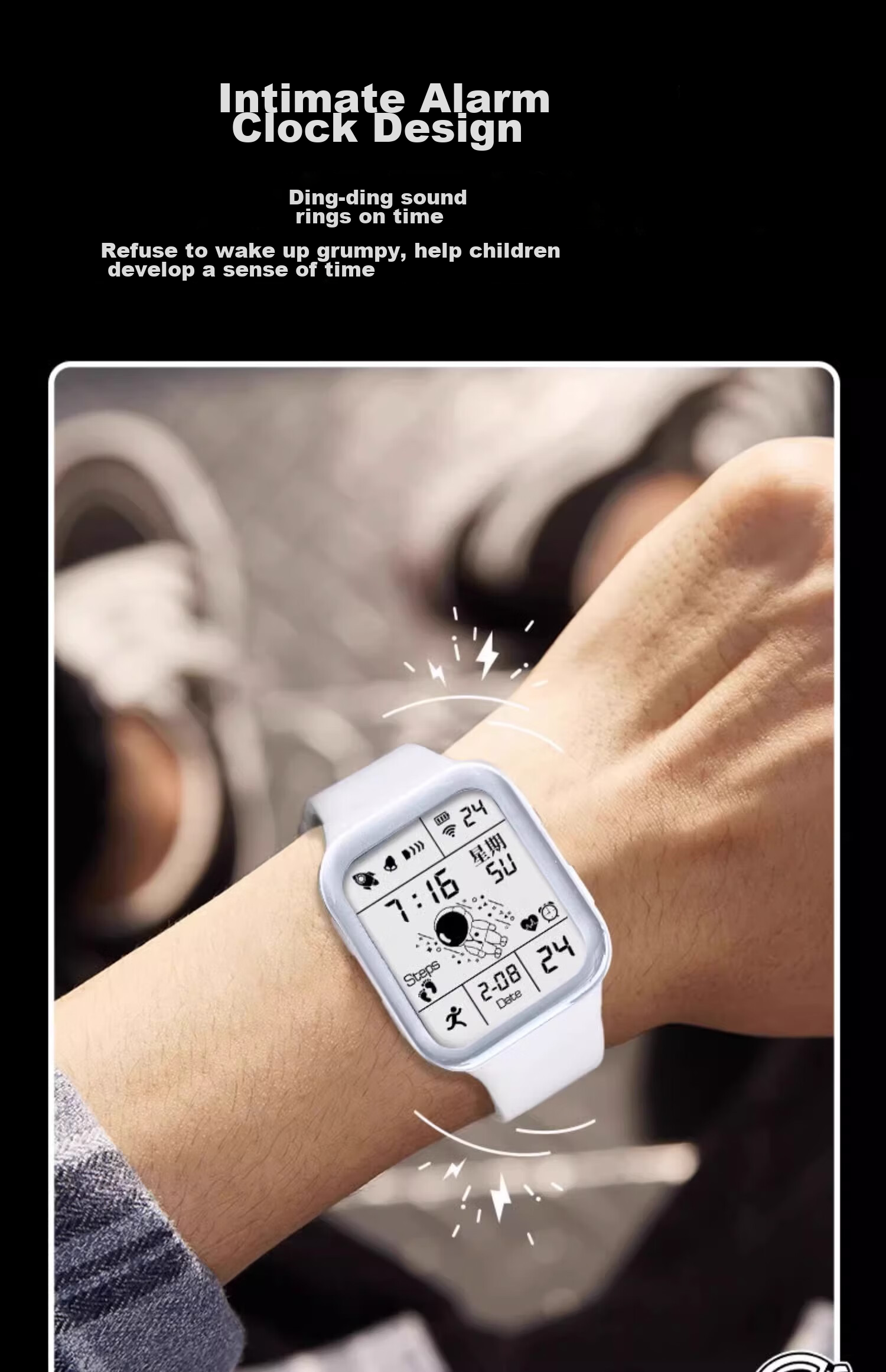 MAX-G Full-Screen Watch for Teenagers, Middle School Students, Girls, Boys, Electronic Watch with Waterproof, Luminous, Multifunctional Sports Design for Childre 10