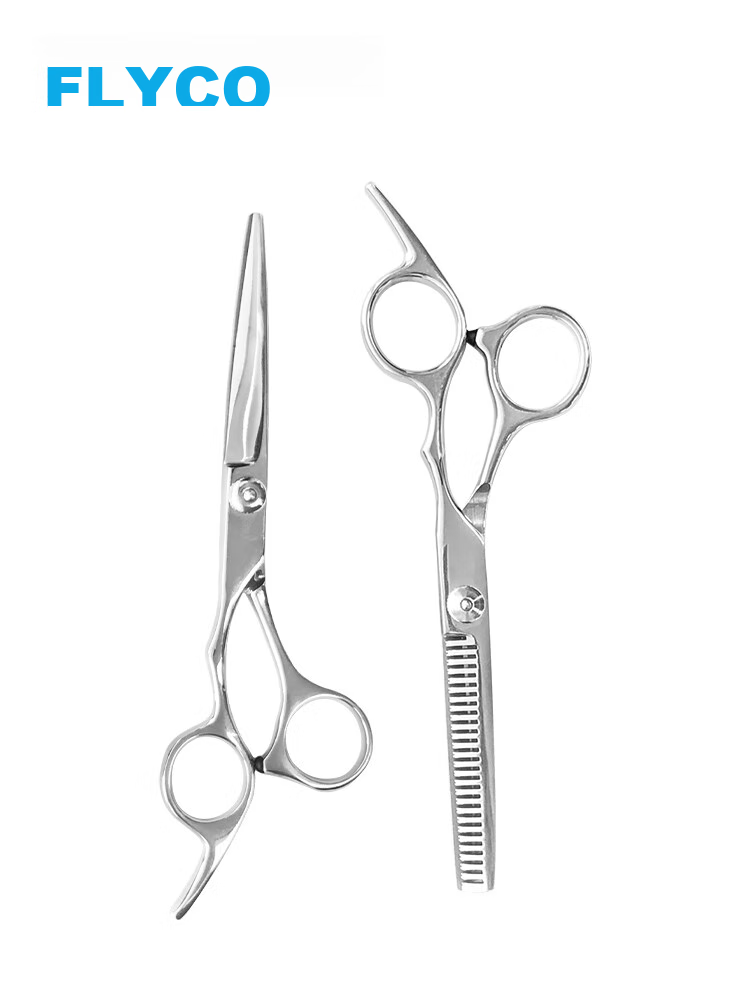 FLYCO Hair Cutting Scissors, Stainless Steel Scissors Set, Dental Scissors, Straight Scissors (Free Gift, Do Not Purchase), Graduation Gift 1
