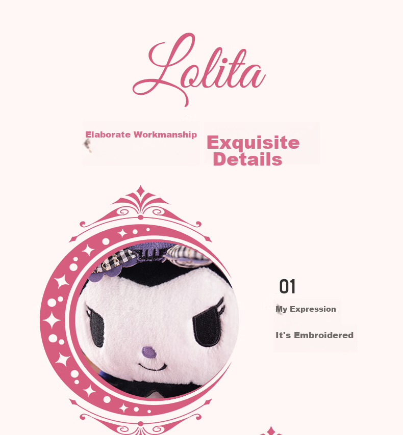Cinnamoroll, Lolita Cinnamoroll Plush Doll Toy, Sanrio Toys, Birthday Gift for Girls, Qixi Valentine's Day Present 13