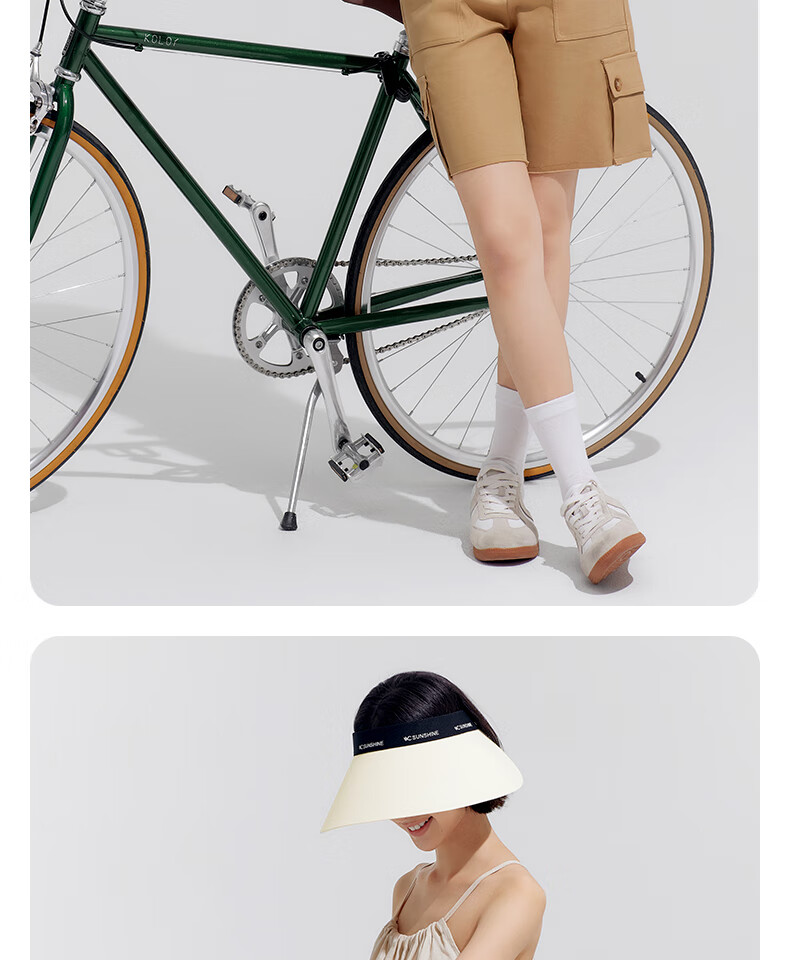 VVC Sun Protection Hat for Women, Full Face Sunshade Hat, Summer Outdoor Face-Covering UV Protection Hat, Cream White 19