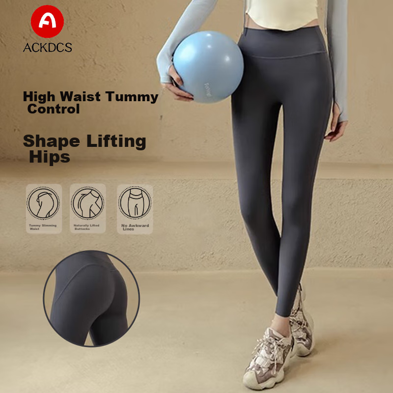 ACKDCS Inspirational Pants Yoga Pants for Women, Spring And Summer Wear, Tight-Fitting Running Pilates Sports Trousers, High-Waisted Butt-Lifting Fitness Pants