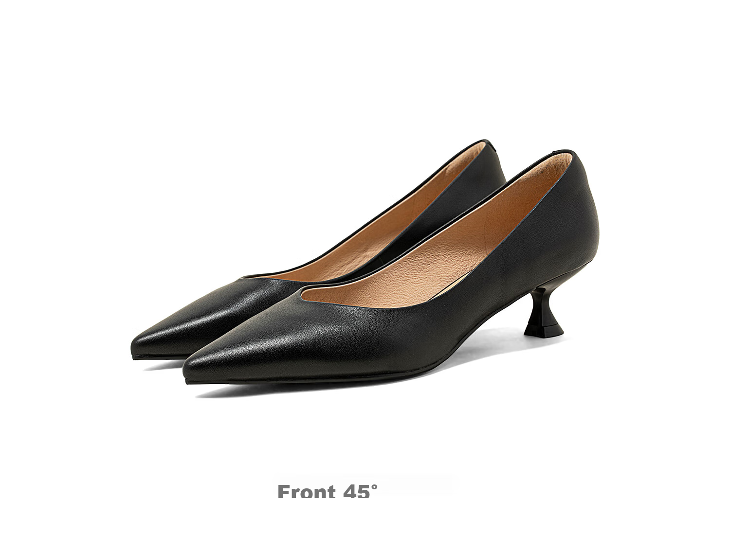COMELY Elegant High Heels for Women, Spring And Summer New Black Commuter Ladies Genuine Leather Pumps, Versatile And Comfortable, Apricot Color, Size 39 27