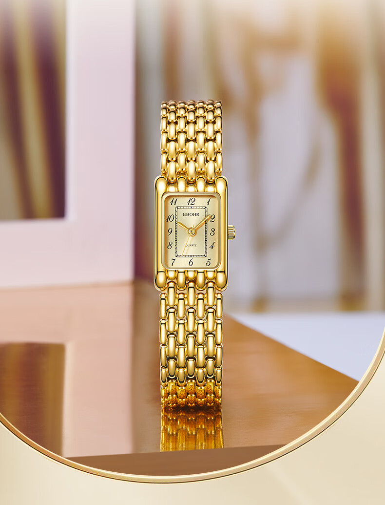 EBOHR Women's Watch, Kana Series Gold Vintage Quartz Small Gold Watch, Birthday And Holiday Gift, 51835926 12