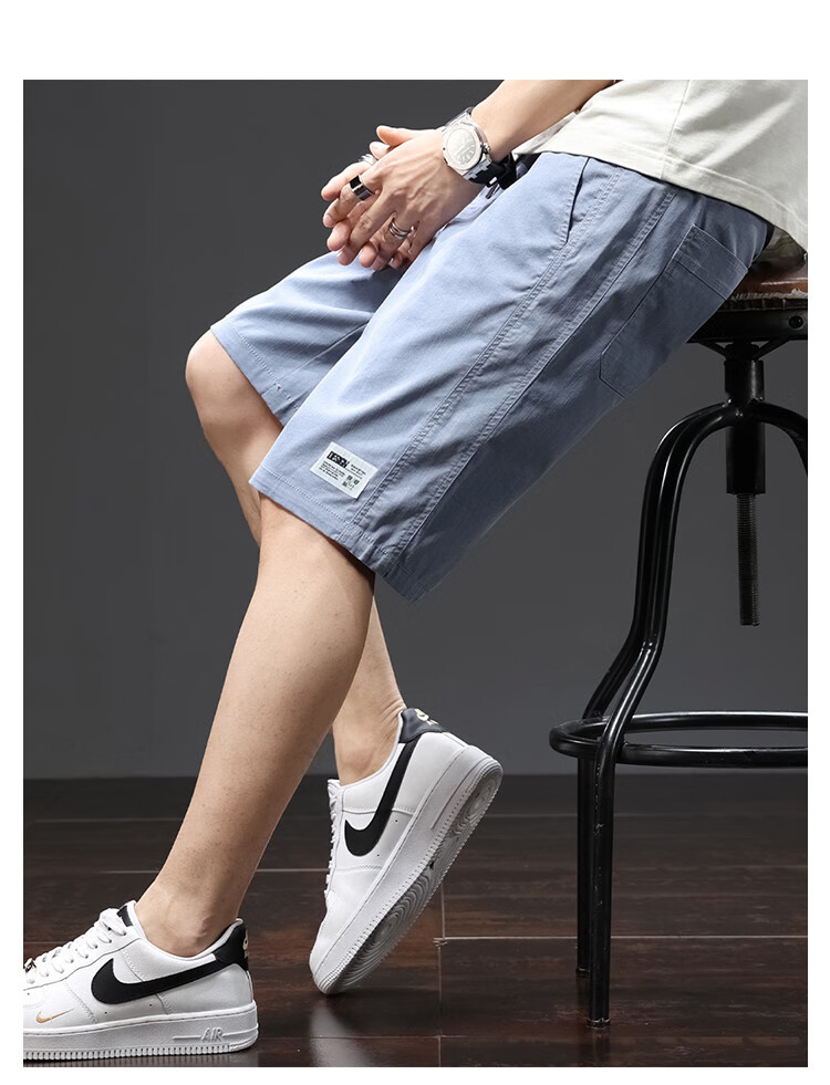Zengzhi Summer Lightweight Men's Casual Shorts 2026 New Cargo Five-Point Straight-Leg Mid-Length Pants for Men 14