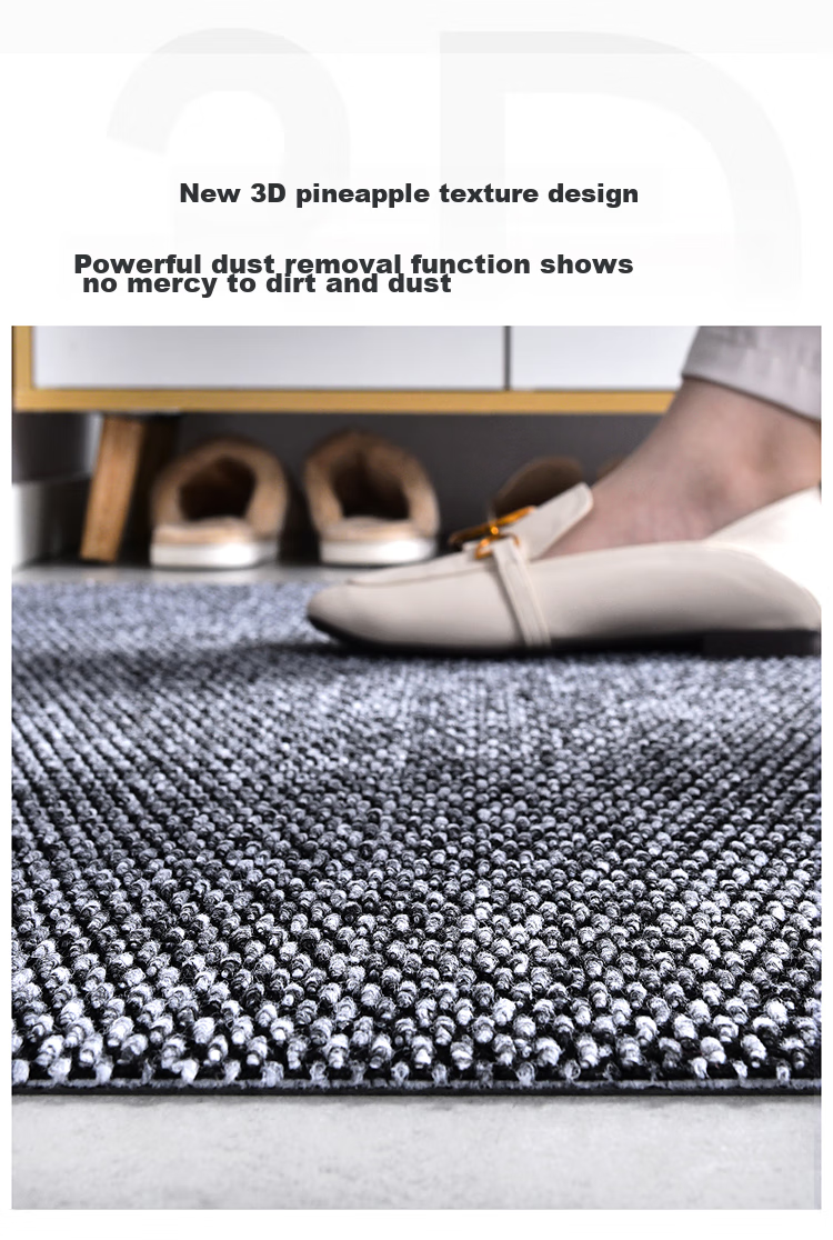 Huaxu Home Floor Mat, Doormat, Entrance Mat, Dirt Scraper, Dust Remover, Wear-Resistant, Non-Slip, Brown, 60*90cm 6
