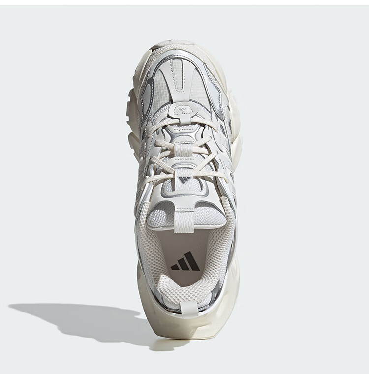 Adidas XLG RUNNER DELUXE Lightweight Armor Shoes Thick-Soled Running Shoes, Bright White, Size 42 5