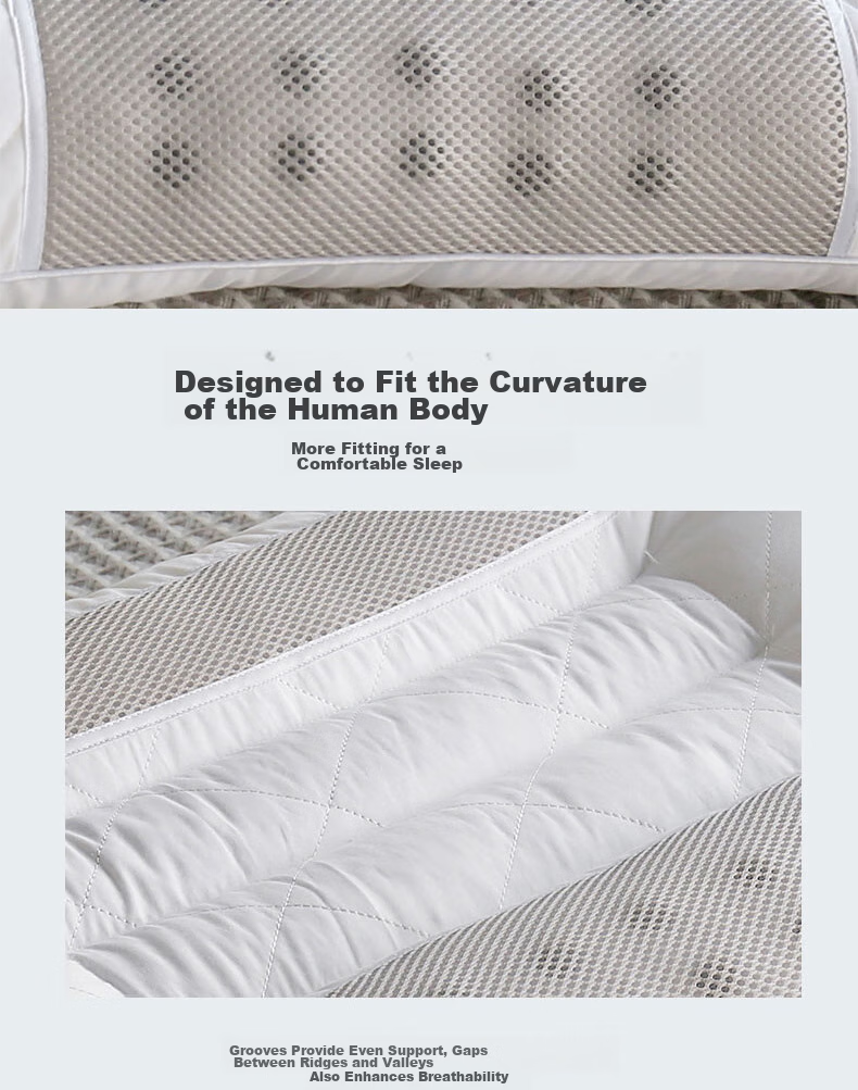 HLA Buckwheat Pillow Core Cervical Pillow Lavender Mugwort Sleep Neck Support Pillow Single 48*74cm 9