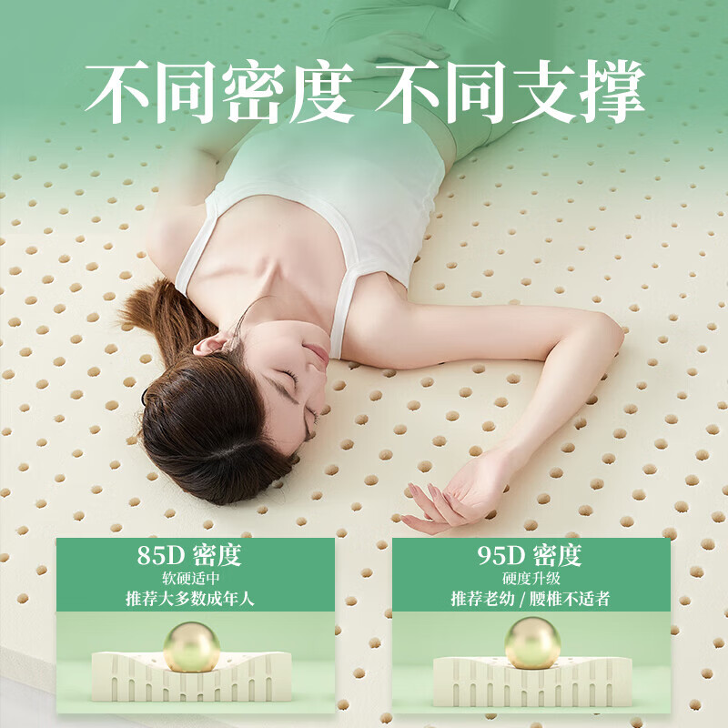 MENGYISHU Latex Mattress 2.2m Large Size Thai Natural Rubber Double Thick Tatami Custom 180*220*3cm