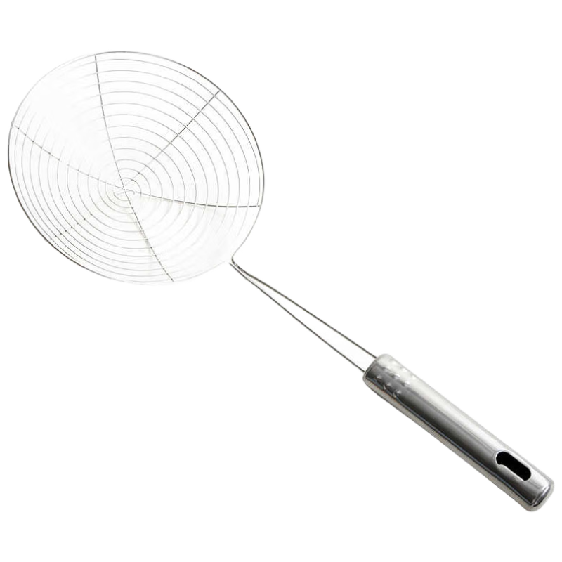 Jekero Stainless Steel Strainer Skimmer Colander Sieve for Kitchen Use, Oil Filter, Noodle Scoop, Large Mesh Strainer 16cm