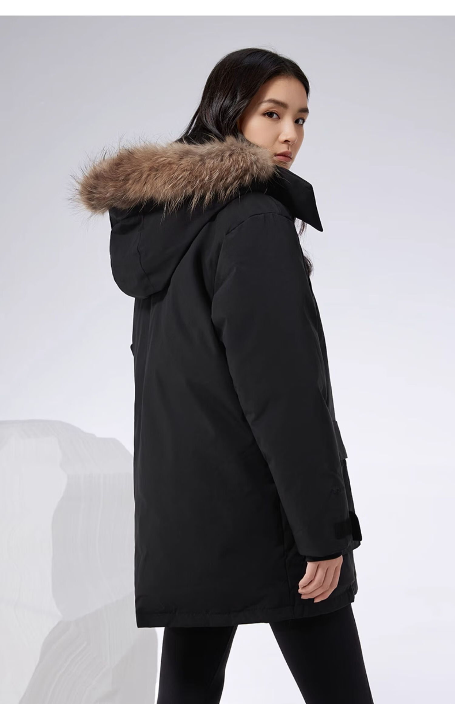 CAMEL [Wang Junkai's Choice] Outdoor down Jacket for Men And Women, Mid-Length Style, 700 Fill Power, Water-Repellent, Thickened, Cold-Resistant Coat 31