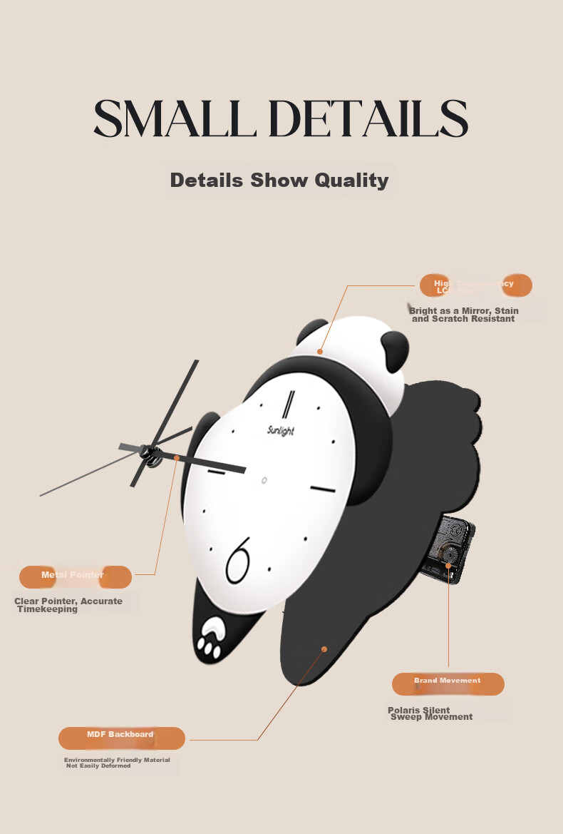Long Time No See Vintage Style Wall Clock No Drilling Silent Creative Living Room Simple Dining Background Wall Clock 2026 New Model 8