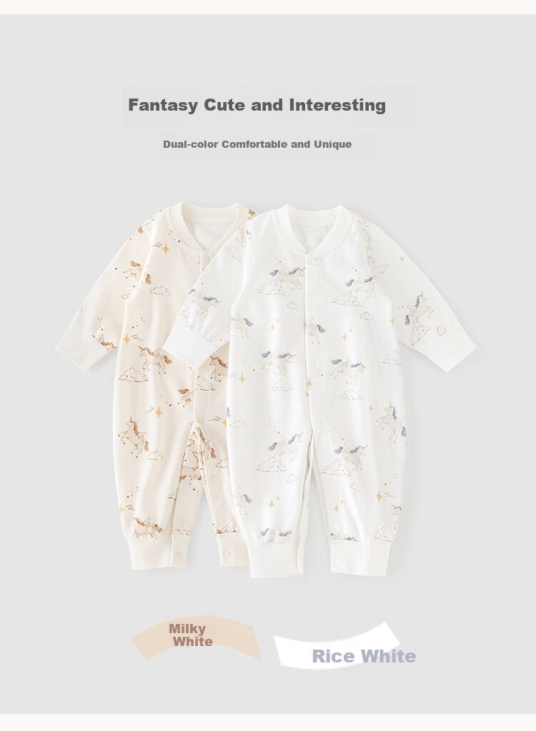 Guaiqixiong Ma Nian Infant And Toddler Clothes, Boys And Girls Long-Sleeve Bodysuit, Spring And Autumn Pure Cotton Pajamas, Home Romper, Crawling Suit 7
