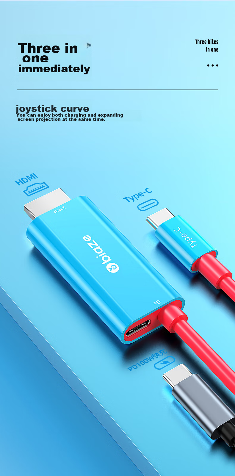 BIAZE Switch Portable Dock HDMI Cable, NS Screen Mirroring to TV, OLEDS Screen Mirroring Converter Dock Accessory, Game Console Adapter Video Expansion, NS Screen Mirroring Cable 8