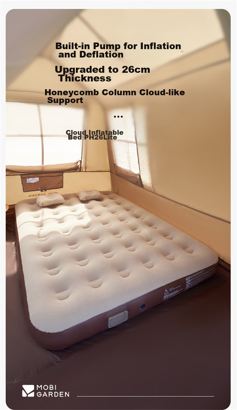MOBIGARDEN Yunyang Single Outdoor Camping Self-Inflating Air Mattress NX25663020 Truffle Brown 2