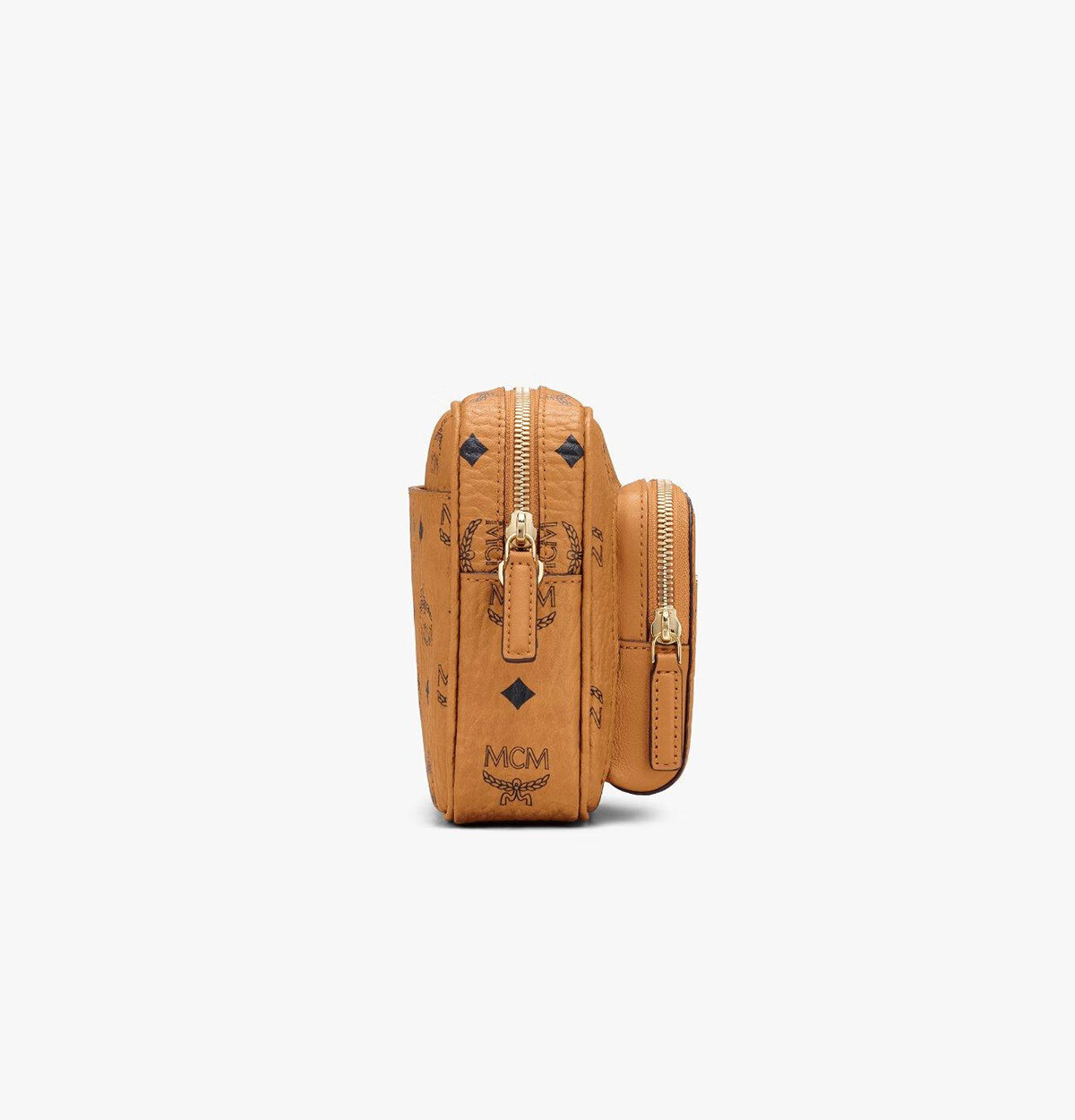 MCM AREN Small Camera Bag, Shoulder Bag, Crossbody Bag, Couple Style, Cognac Color 5