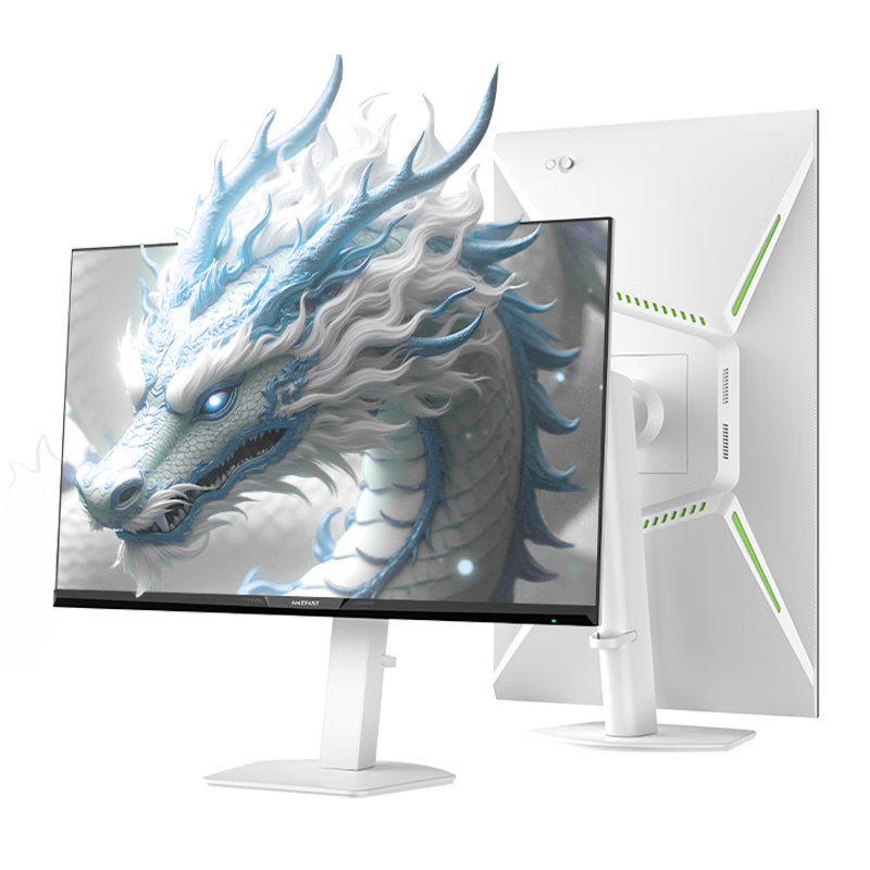 AMZFAST 27-inch 2K 320Hz FastIPS Monitor Hardware Low Blue Light HDR400 Adjustable Rotating Gaming Screen White Xunlong Pro G27F6W