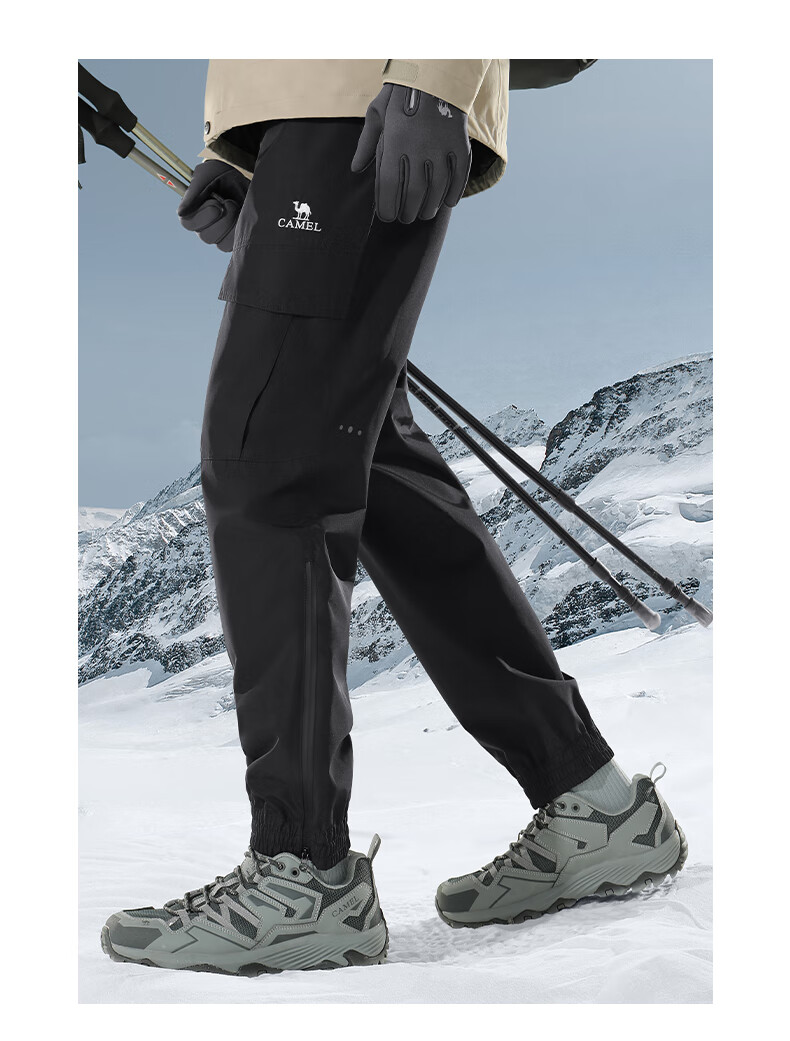 CAMEL Men's Tactical Pants, Waterproof And Windproof, Casual Outdoor Hiking And Skiing Pants, Cargo Pants, Long Trousers A13CA49047 12