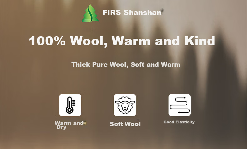 FIRS 100% Wool Sweater for Men [Thickened Version], Winter Warm Round Neck Pullover Knit Base Layer, Men's Clothing 1