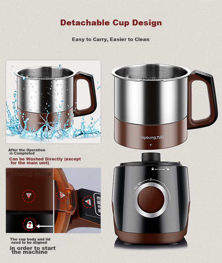 Joyoung Grinder, Home Food Processor, Grain Dry Grinding Machine, Ultra-Fine Electric Stainless Steel Powder Maker, Chinese Herbal Medicine Small Grinder JYS-M01 11