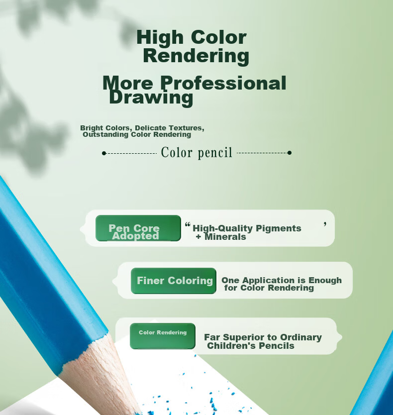 M&G Stationery, 12 Colors of Water-Soluble Colored Pencils, Student Art Coloring Set with Brushes, Red Tube Packaging, AWP36809, Children's Birthday Gift 11