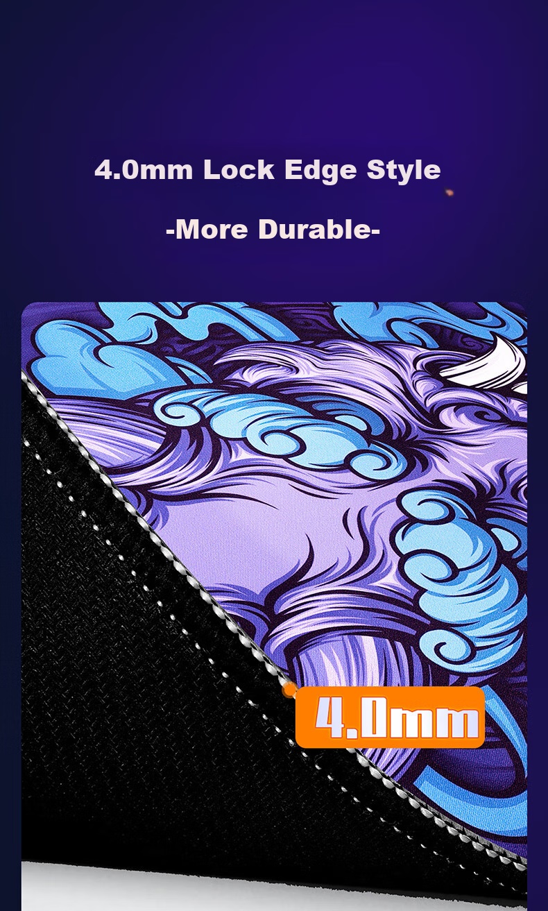 BUBM Gaming Mouse Pad for LOL, PUBG, CSGO, Overwatch, Esports Square Mouse Pad Thickened Smooth Surface 450*400*6mm Tiger Seal Bulba 11