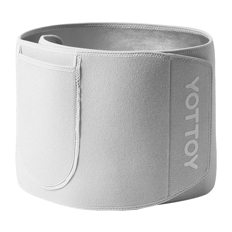 Yottoy Sweat-Inducing Waist Trainer for Women's Fitness, Back Support Belt for Exercise, Abdominal Compression Belt for Weight Loss, Running And Body Shaping, Quartz Gray
