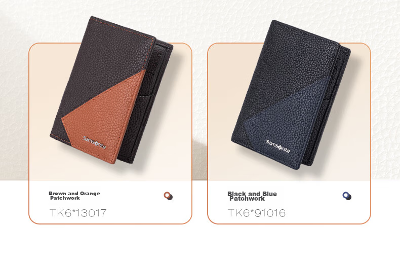 Xinxiuli Men's Business Card Holder, Multifunctional Leather Wallet, Gift Box for Men's Birthday Present TK6 4