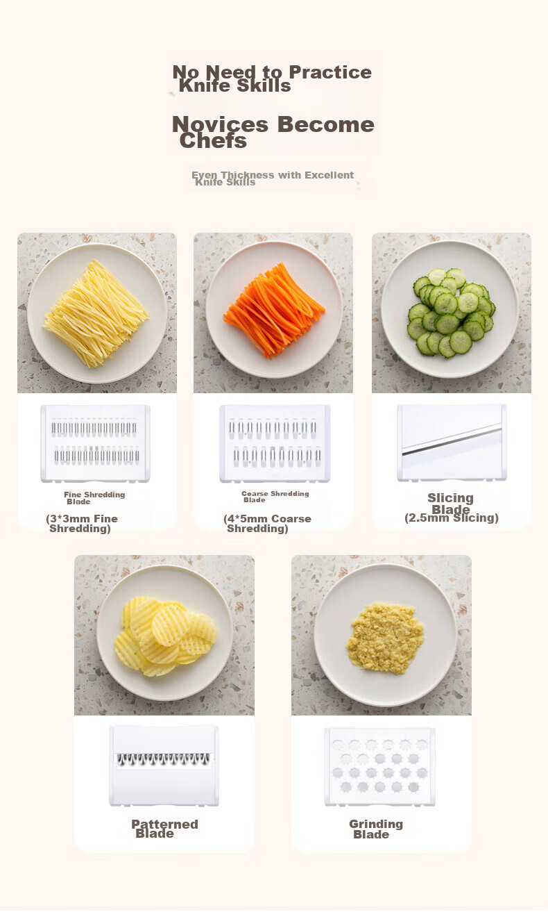 MAXCOOK Potato Slicer, Wavy Potato Cutter, Sweet Potato Waffle Cutter, French Fries Cutter, Slicer MCD1146 6